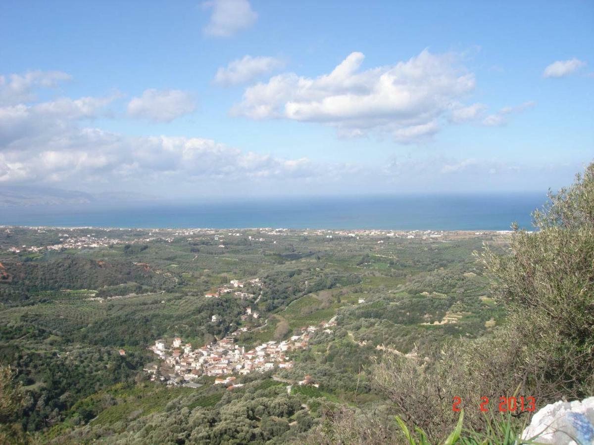 House With Sea View Close To Platanias Vrísai エクステリア 写真