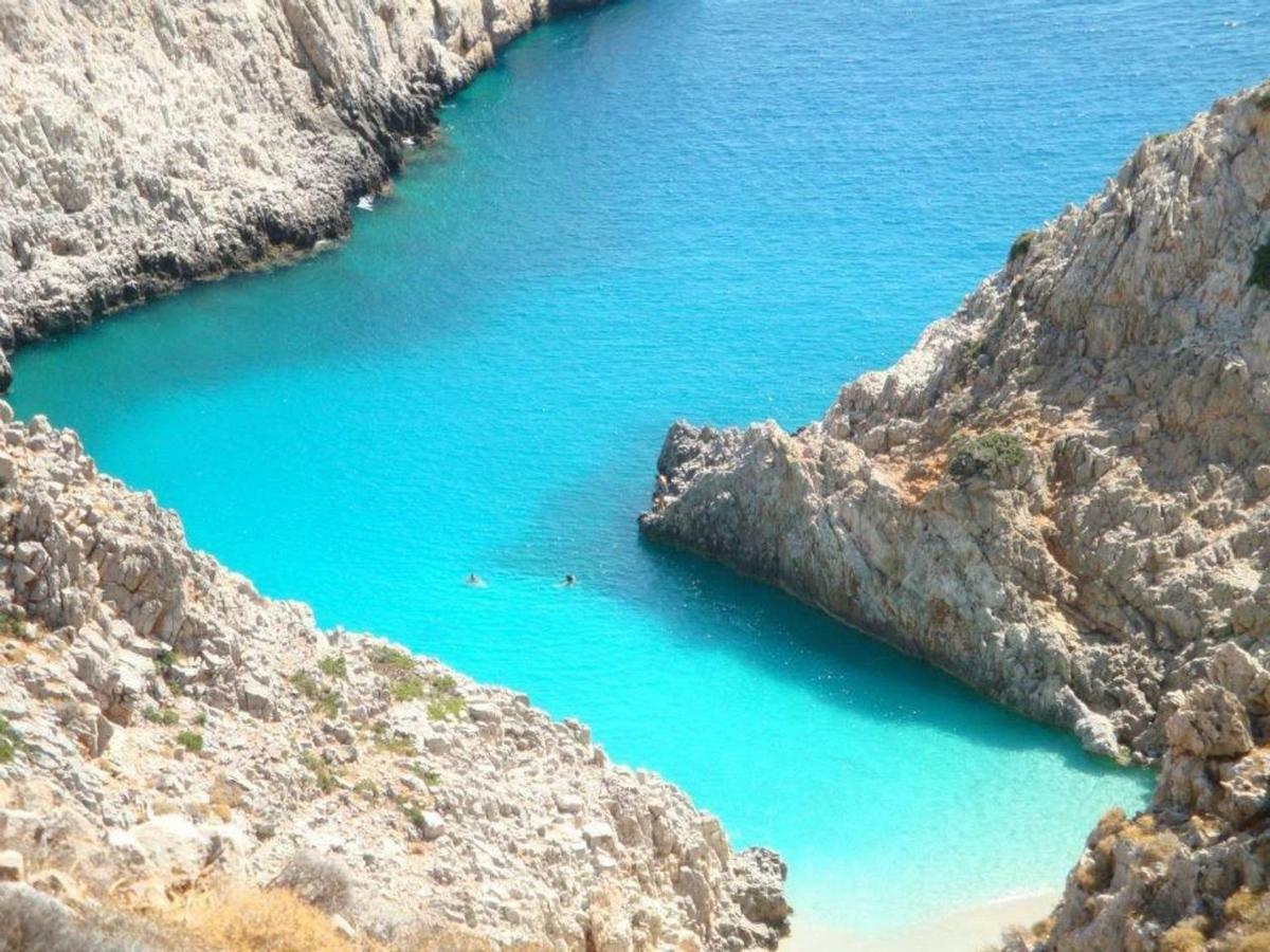 House With Sea View Close To Platanias Vrísai エクステリア 写真